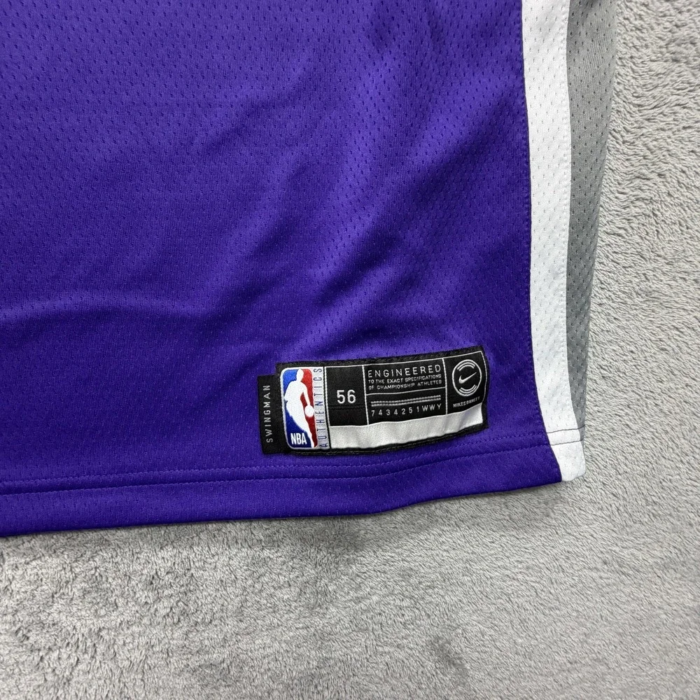 Nike Dri-FIT Mens 2XL Purple‎ Basketball Jersey De'Aaron Fox 864507-511 NBA